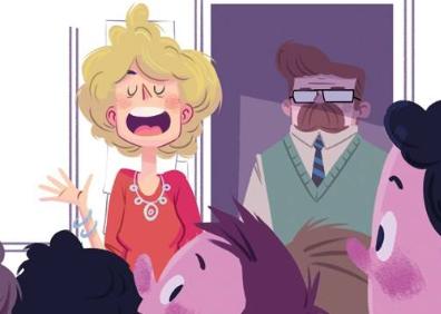 Imagen secundaria 1 - Arriba, Fede, según los trazos del ilustrador malagueño Alejandro Villén. Abajo, otra escena gráfica del libro de Pablo Aranda y portada del libro infantil que saldrá a la venta en mayo. 