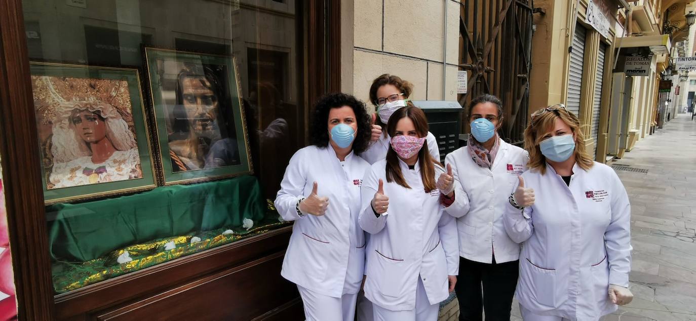 Ambiente en las calles de la capital este Lunes Santo.