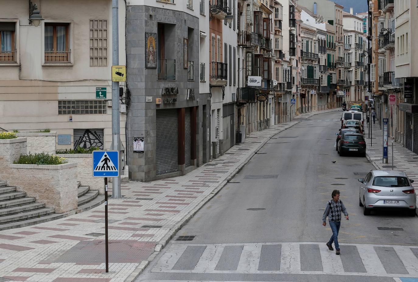 Málaga en cuarentena, este Lunes Santo.