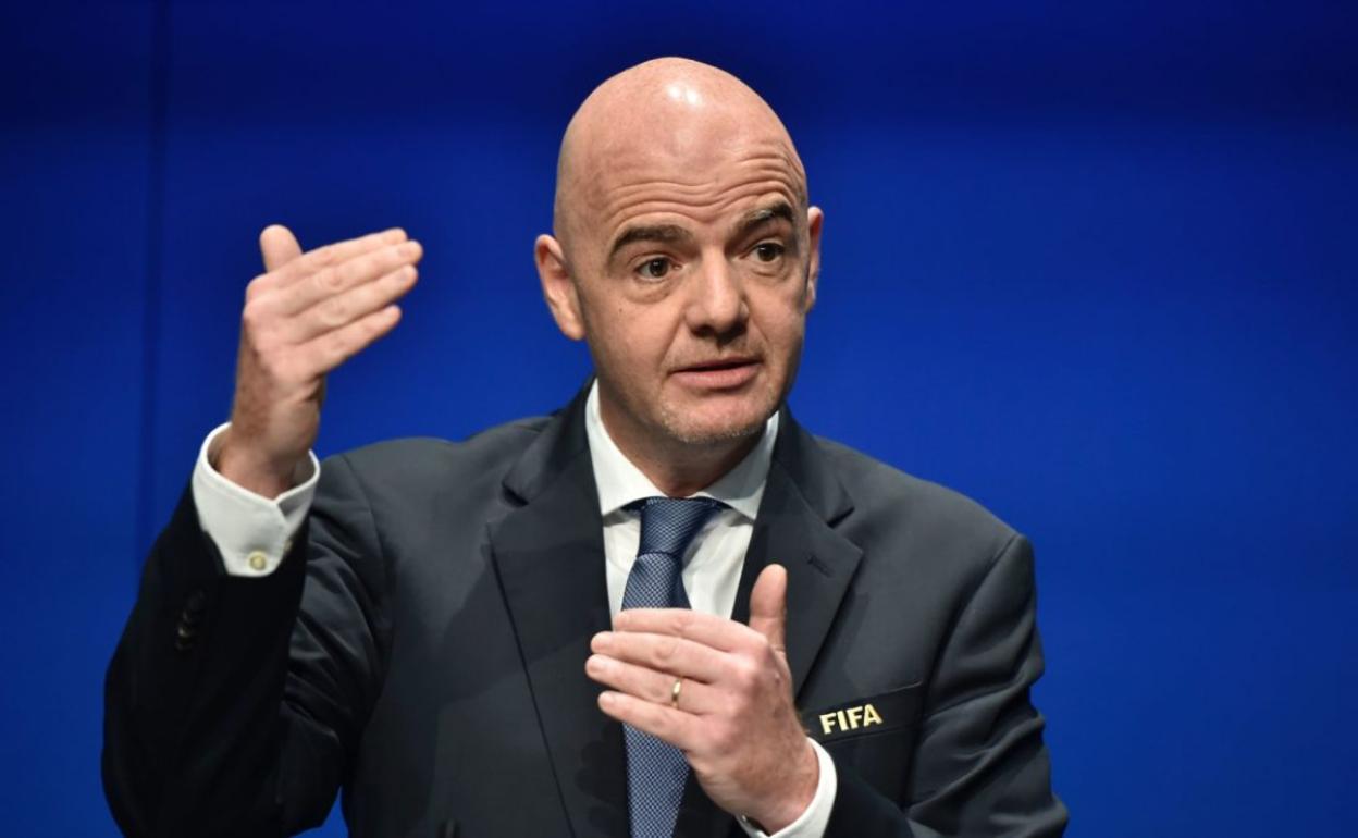 El presidente de la FIFA, Gianni Infantino. 