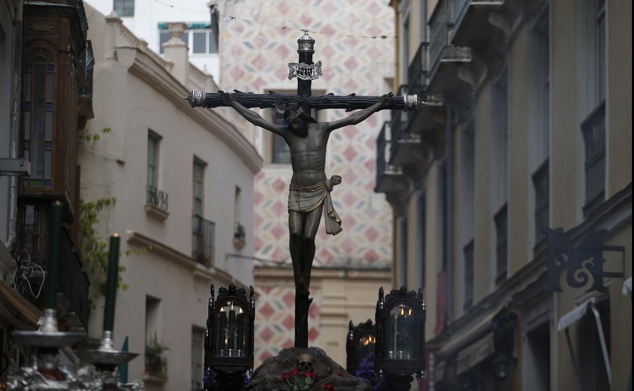 El Cristo de la Vera Cruz en las calles de la feligresía de San Juan.
