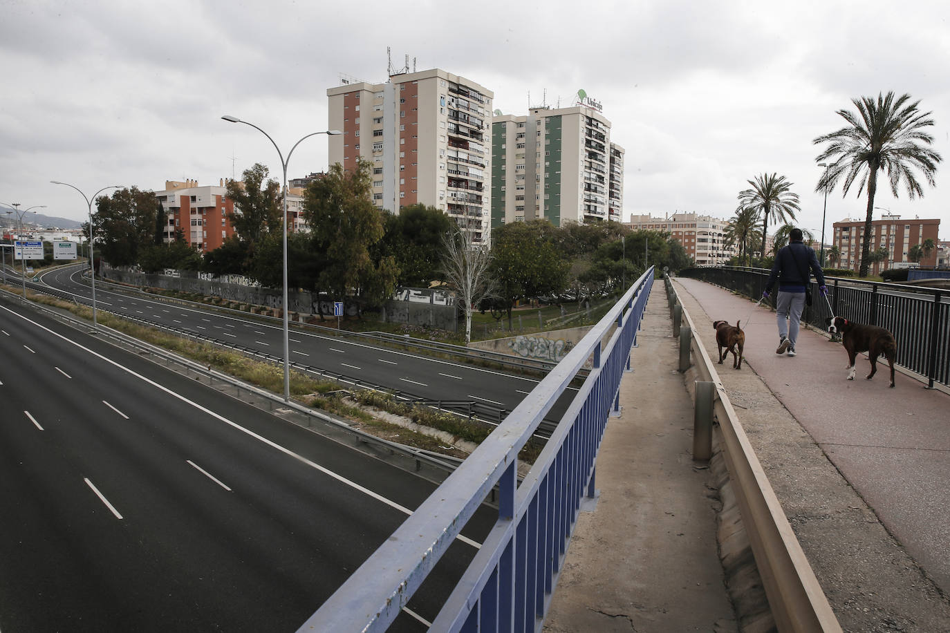 El estado de alarma deja estampas inéditas.