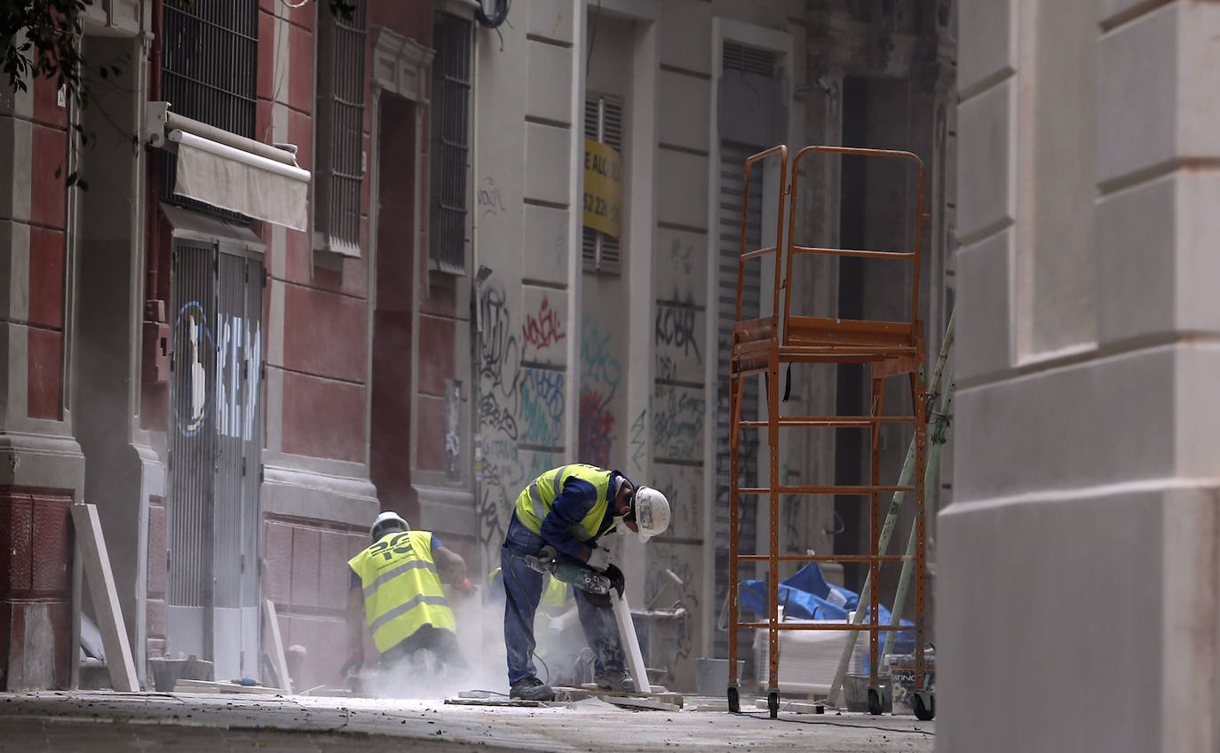 Este lunes varias obras de la capital han vuelto a ponerse en marcha