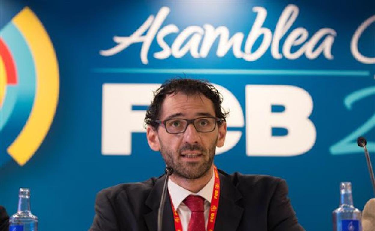 El presidente de la Federación Española, Jorge Garbajosa. 