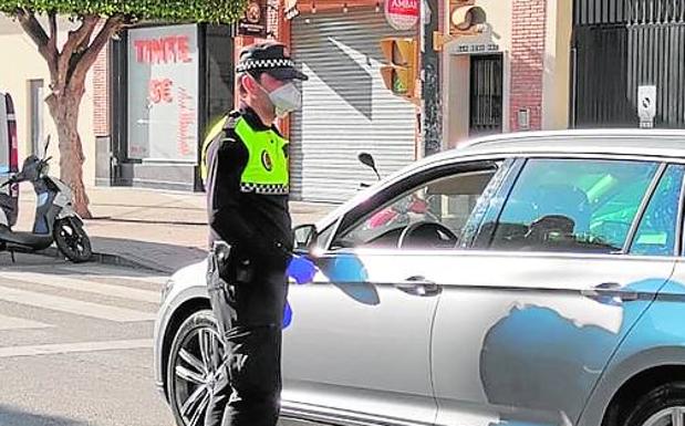 La Policía Local en Rincón de la Victoria.