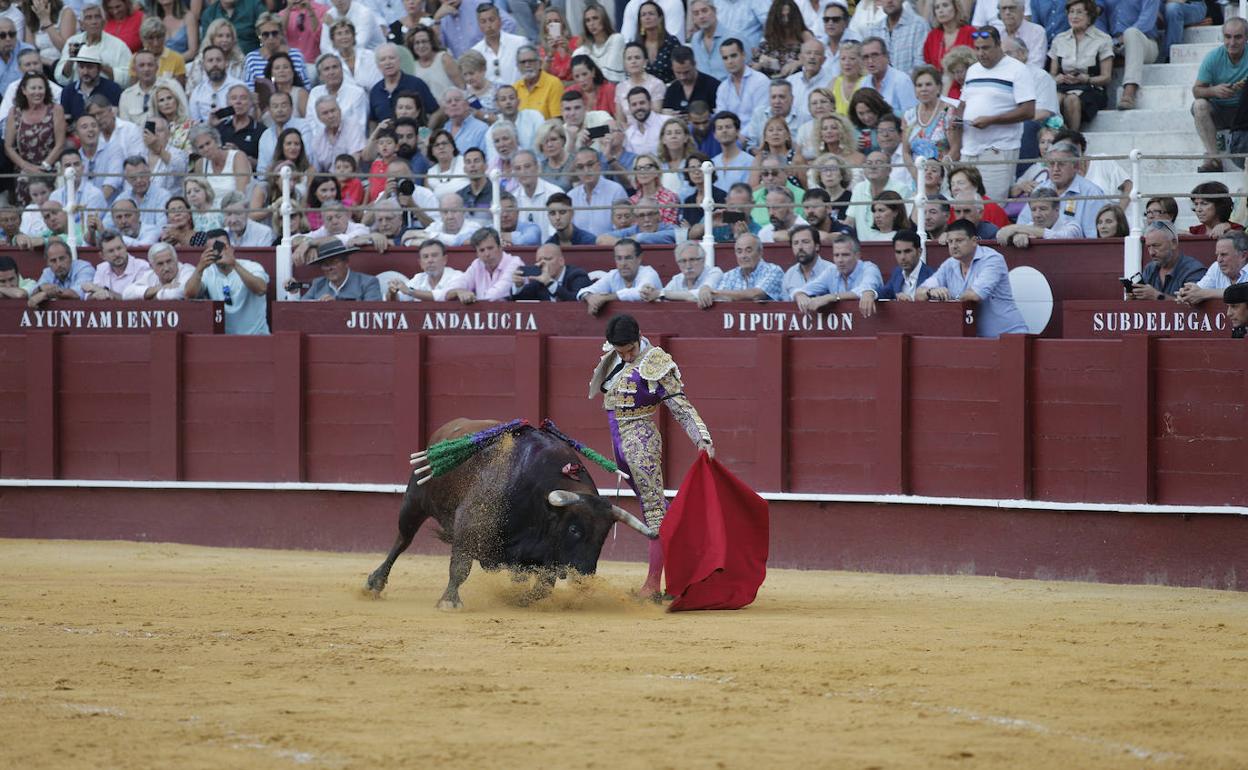 Festejo en La Malagueta en la feria de agosto de 2019.