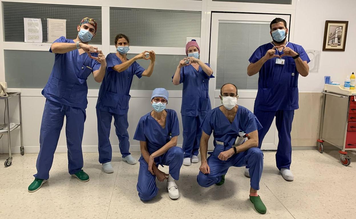 Profesionales del área de partos del Materno. 