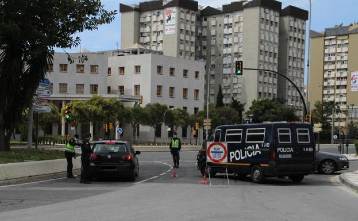 Control de la Policía Nacional durante el estado de alarma. 