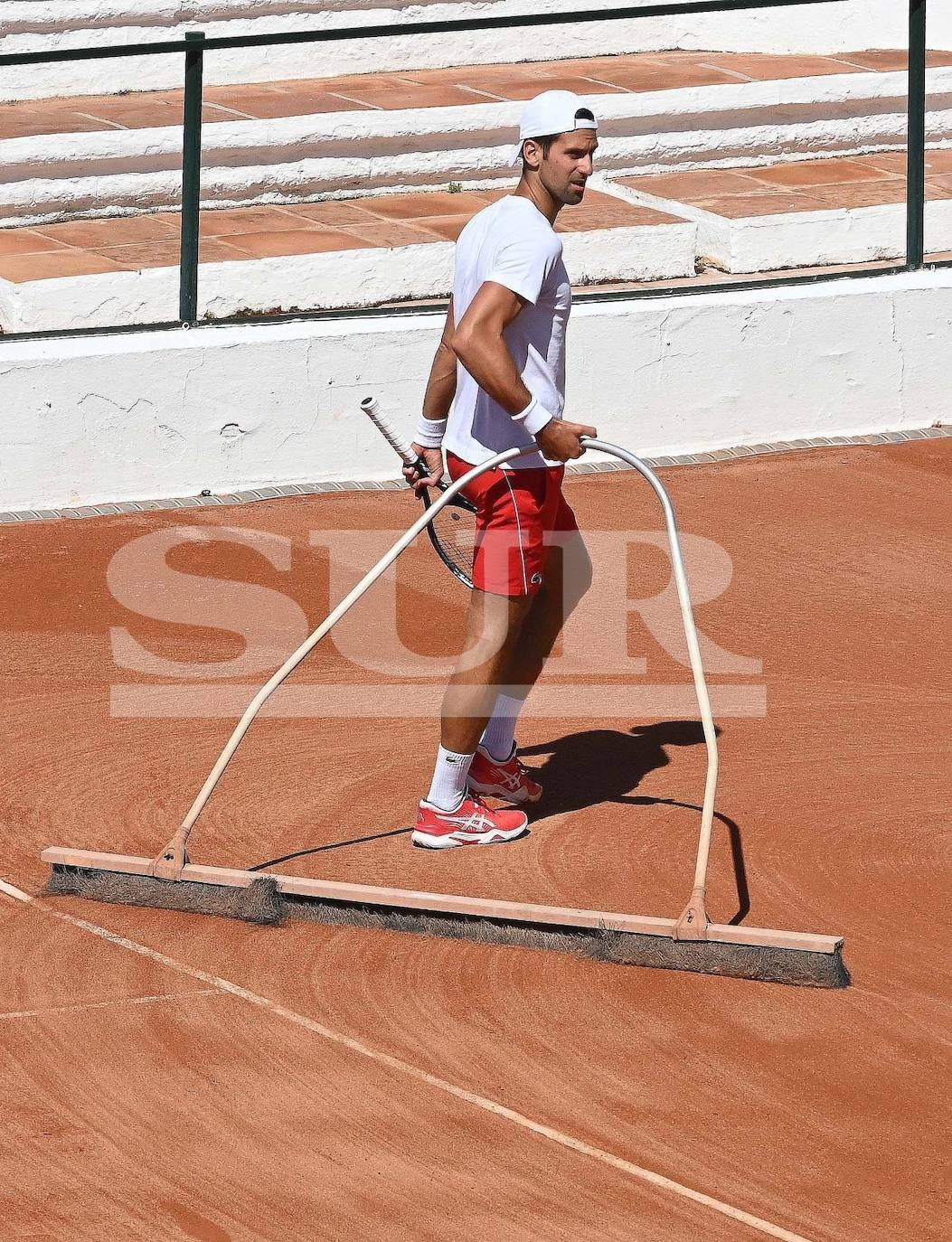 Fotos: Djokovic regresa a los entrenamientos en Puente Romano