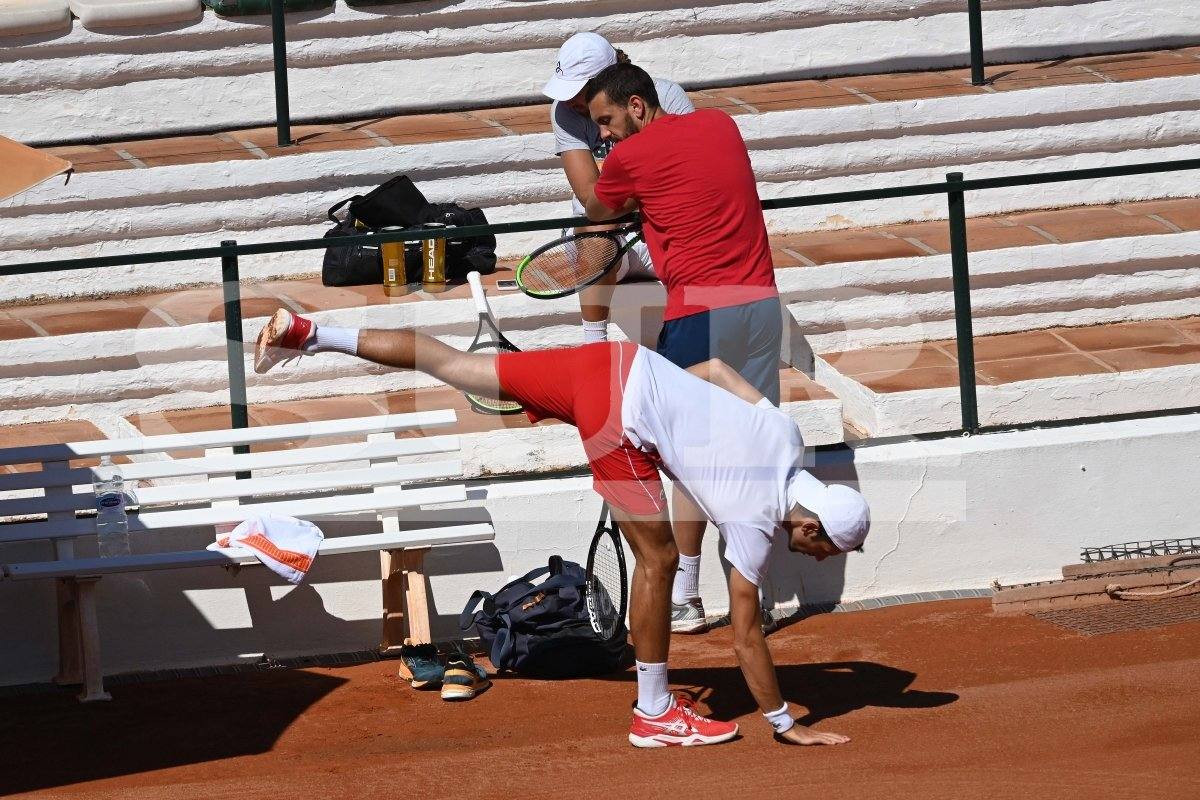 Fotos: Djokovic regresa a los entrenamientos en Puente Romano