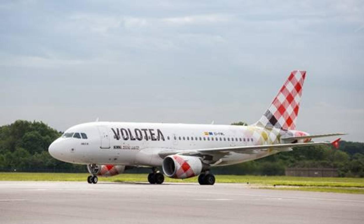 Avión de la compañía Volotea. 