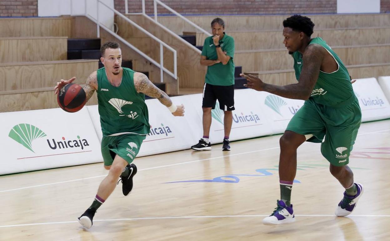 Adams, durante un entrenamiento en Los Guindos. 