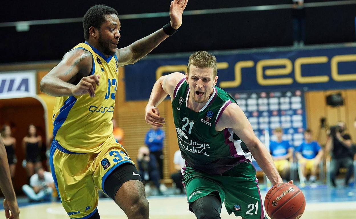 Waczynski, durante el partido de la Eurocup ante el Asseco Arka. 