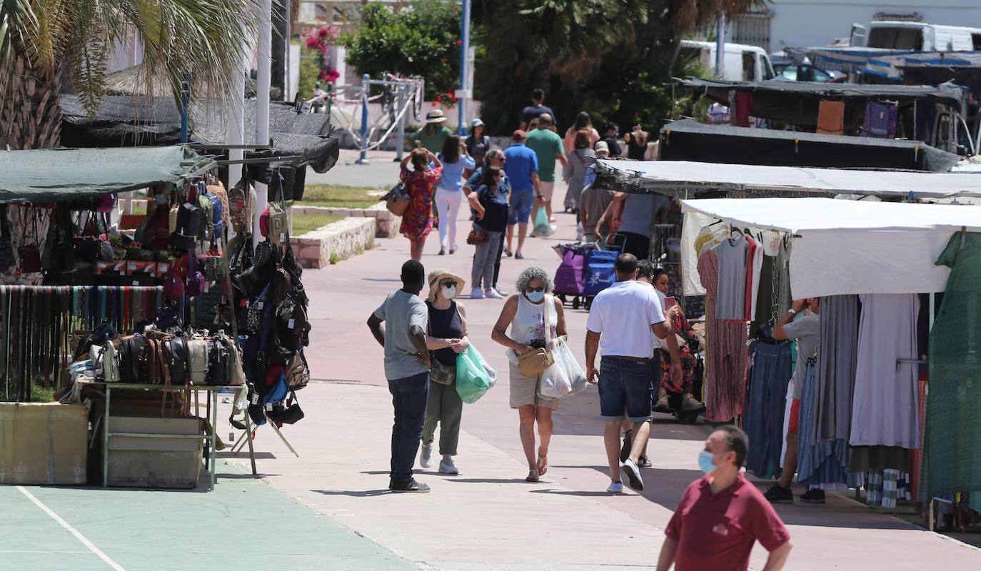 Las playas de la capital, este sábado. 