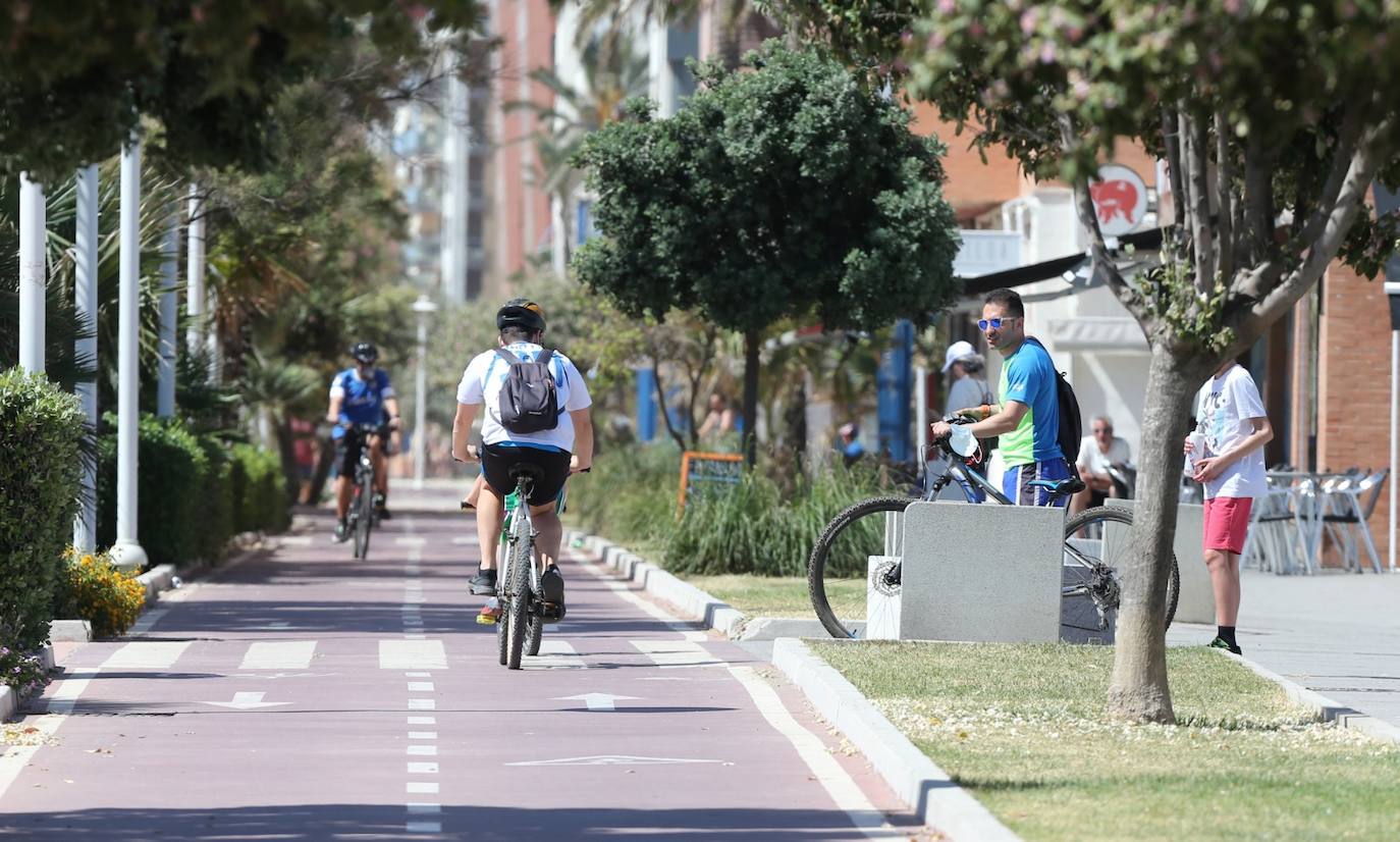 Las playas de la capital, este sábado. 