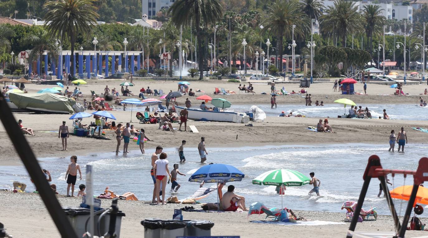 Las playas de la capital, este sábado. 
