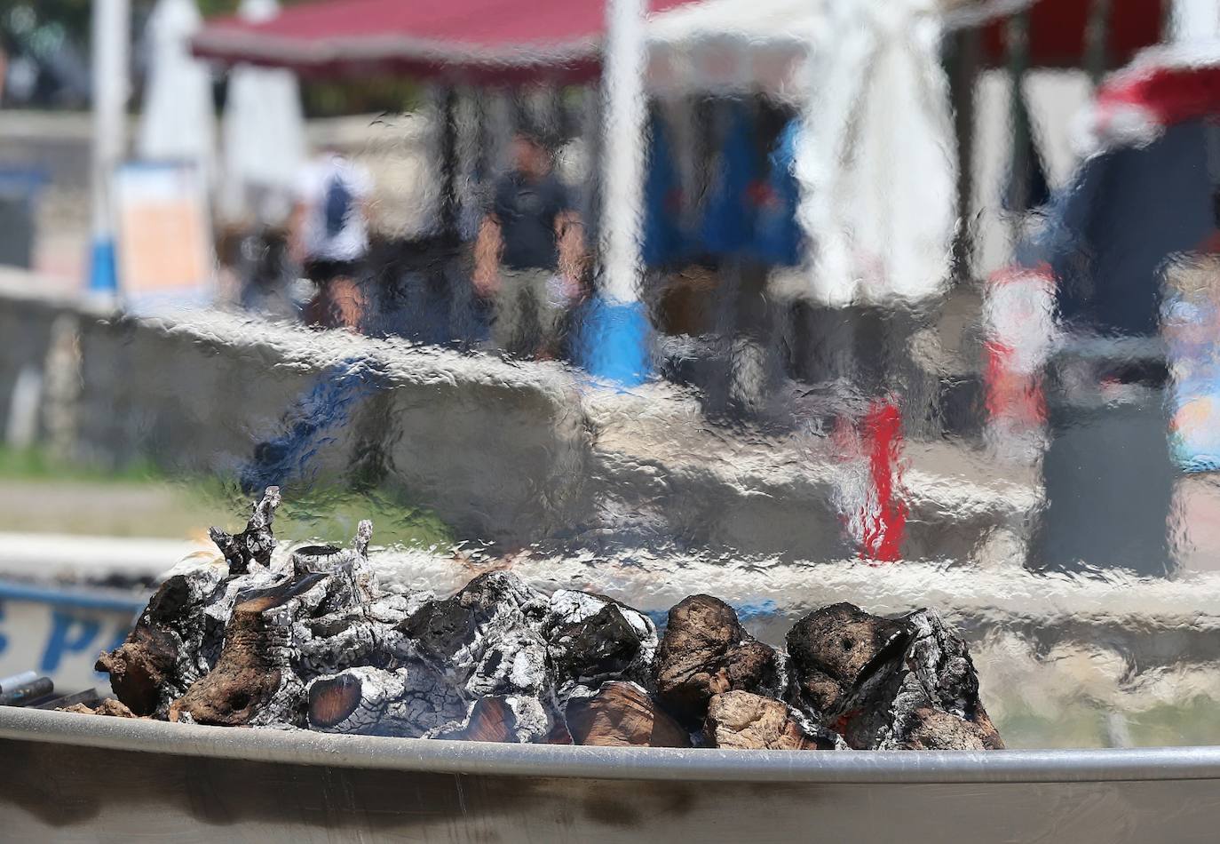 Las playas de la capital, este sábado. 