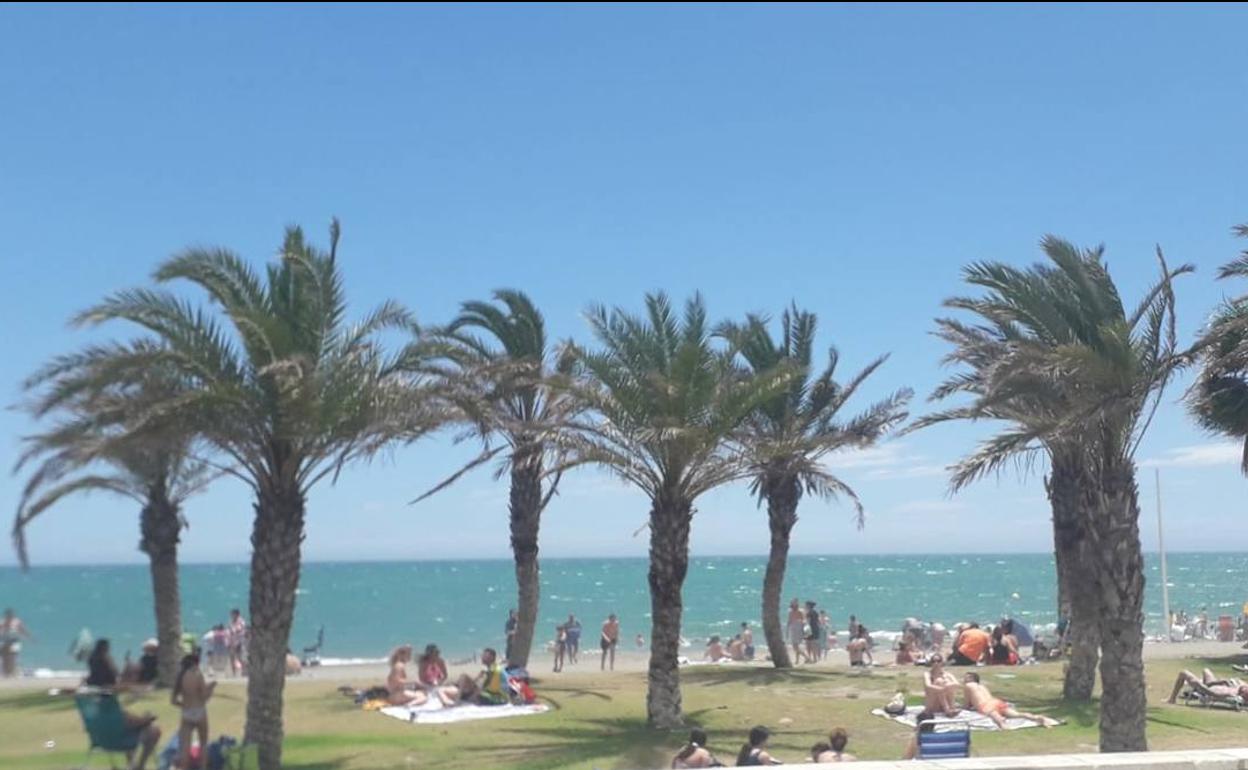 El viento ya se ha dejando sentir con fuerza este domingo en la capital. 