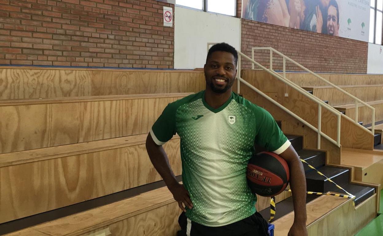 Melvin Ejim, durante un entrenamiento en Los Guindos semanas atrás. 