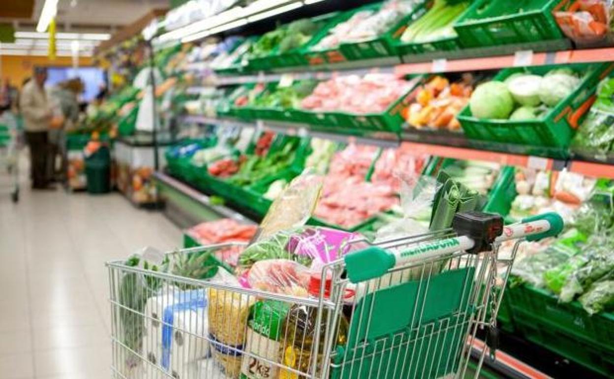 Interior de un establecimiento de Mercadona.