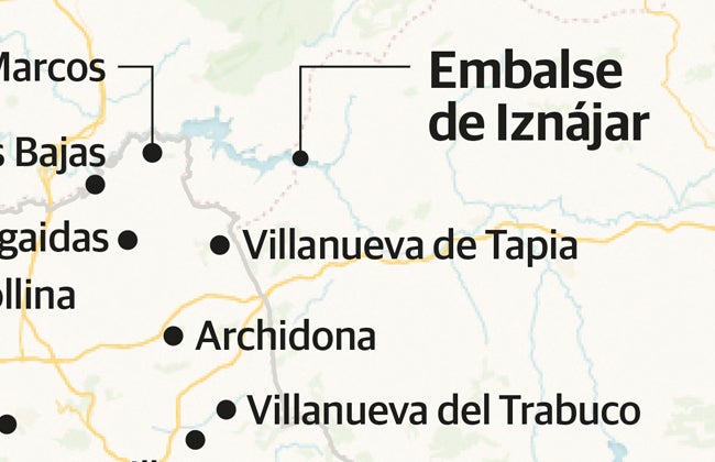 El embalse de Iznájar (Córdoba) es el más grande de Andalucía. 