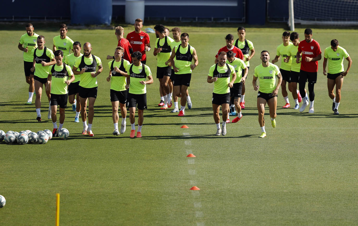 Fotos: El Málaga ultima los preparativos para la vuelta de la Liga