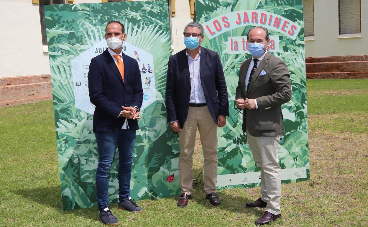 César Ramírez, Francisco Salado y José Antonio Trujillo, en la presentación.