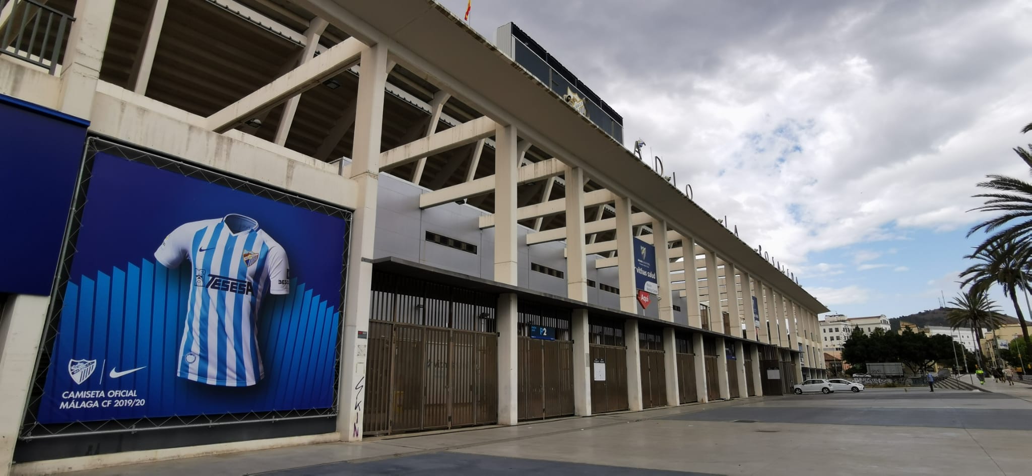 La vuelta del fútbol a La Rosaleda tras el parón de LaLiga por la pandemia