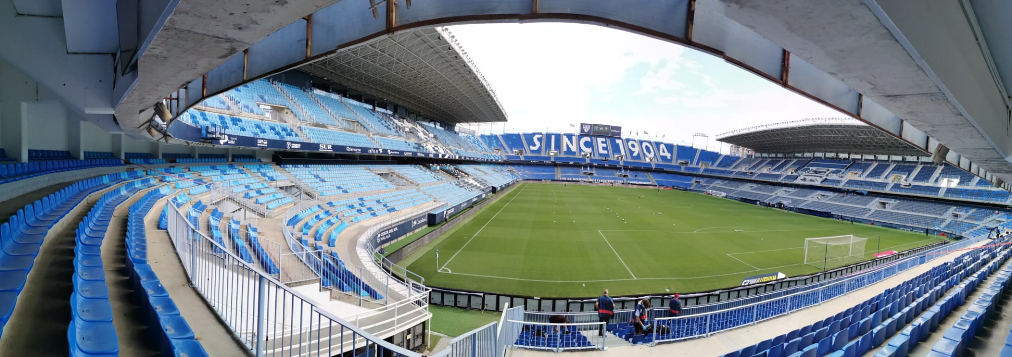 La vuelta del fútbol a La Rosaleda tras el parón de LaLiga por la pandemia