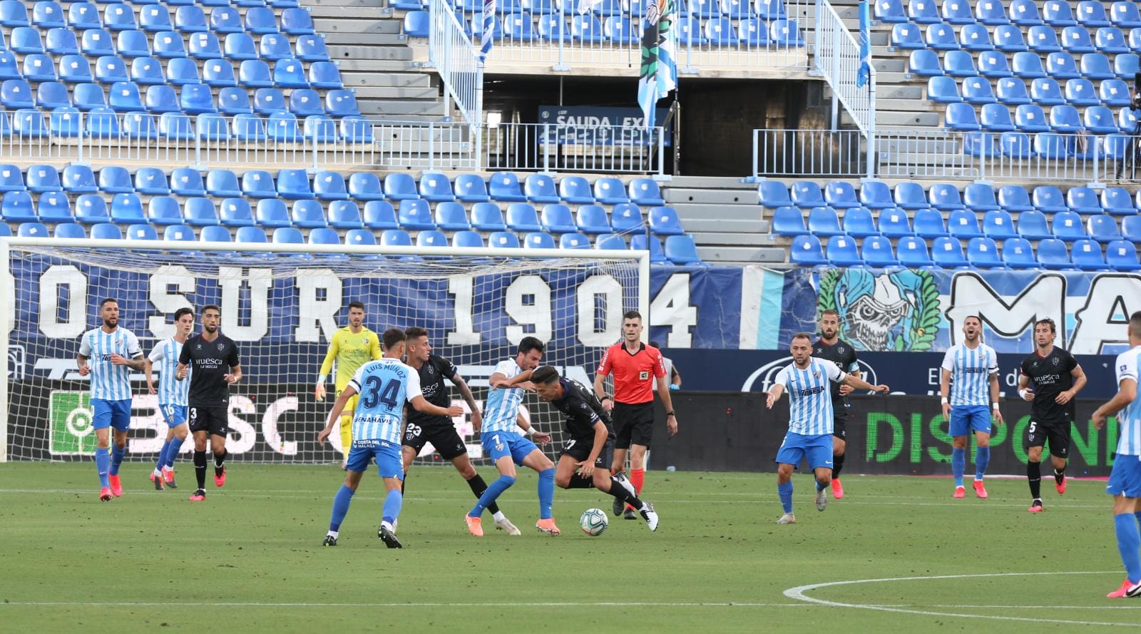 La vuelta del fútbol a La Rosaleda tras el parón de LaLiga por la pandemia