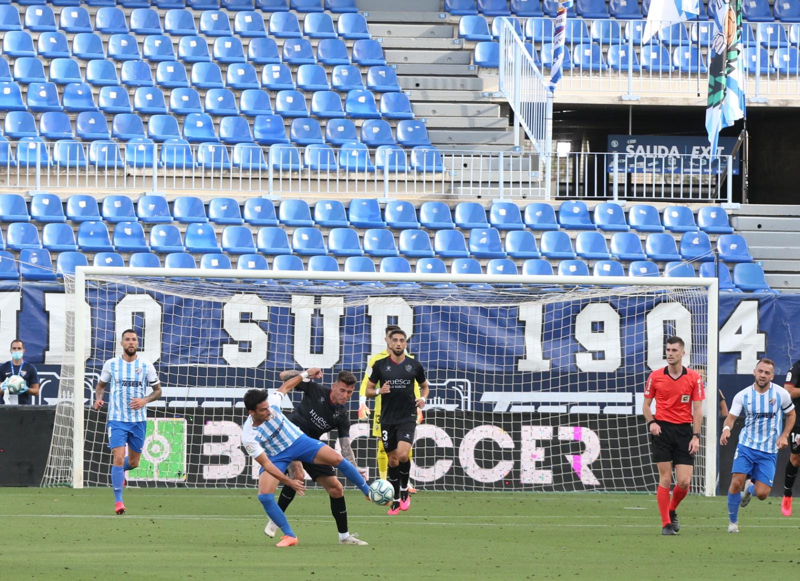 La vuelta del fútbol a La Rosaleda tras el parón de LaLiga por la pandemia