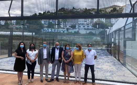 Inauguración de las instalaciones deportivas en Cómpeta. 