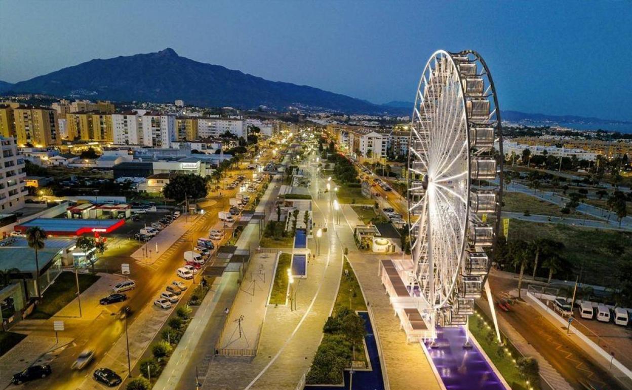 Una noria de 50 metros para el bulevar de San Pedro Alcántara