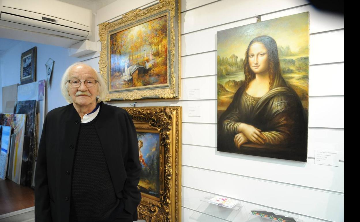 Erik el Belga en una exposición en Marbella en 2016