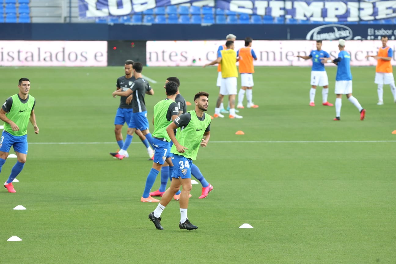 Todos los momentos del partido en imágenes desde La Rosaleda, que por segunda vez abre sus puertas para el fútbol pero sin aficionados en las gradas. 