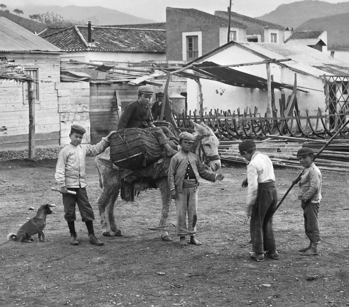 Playas de El Palo, hacia 1910