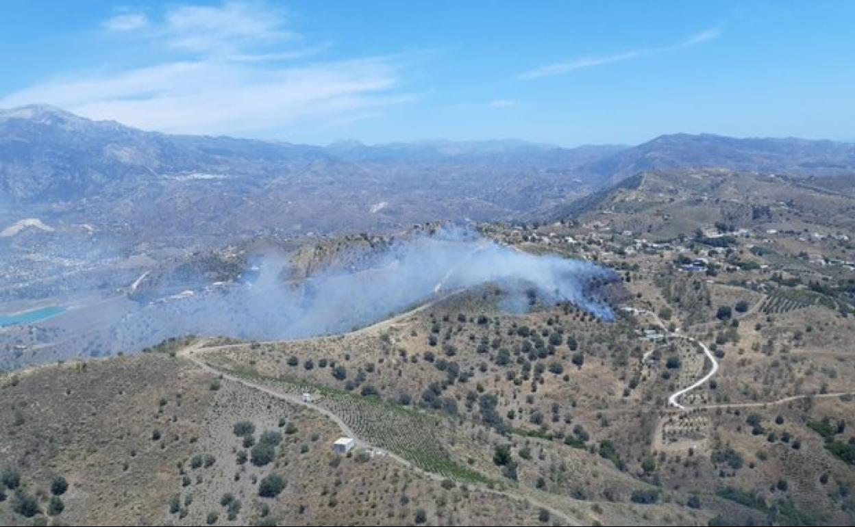 Zona donde se ha registrado el incendio. 