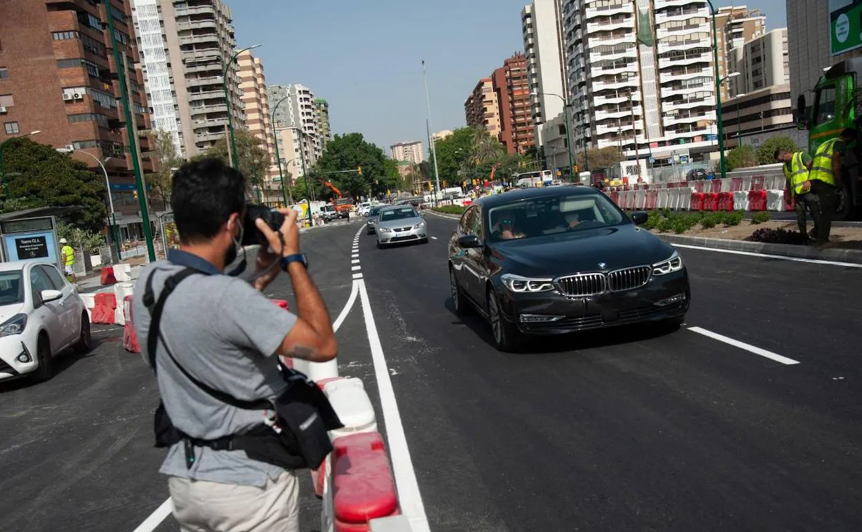 La avenida de Andalucía recupera el tráfico normal en sentido Centro