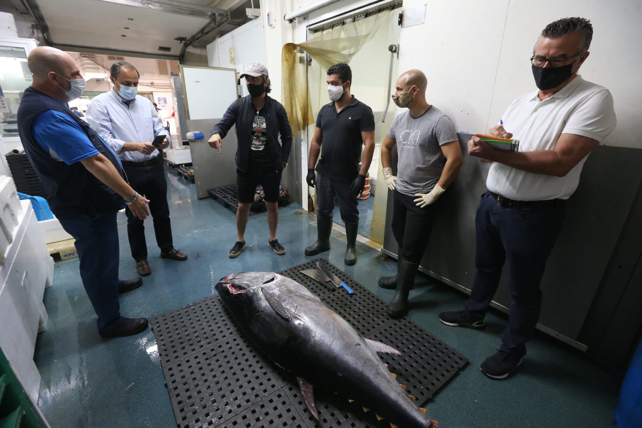 Varios puestos de Mercamálaga, realizan a diario el espectacular despiece de esta especie tan apreciada en el mundo
