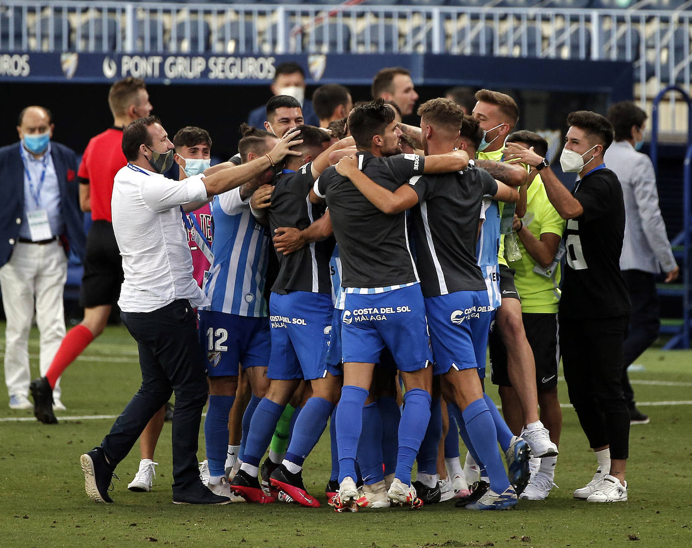 El Málaga logró una valiosa victoria en La Rosaleda