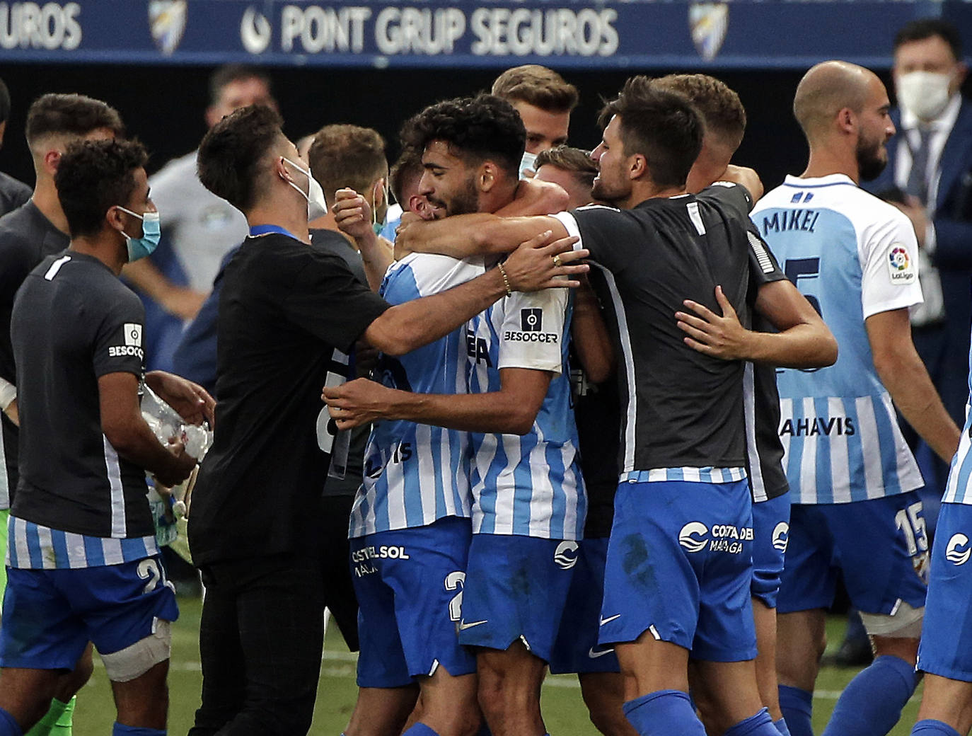 El Málaga logró una valiosa victoria en La Rosaleda