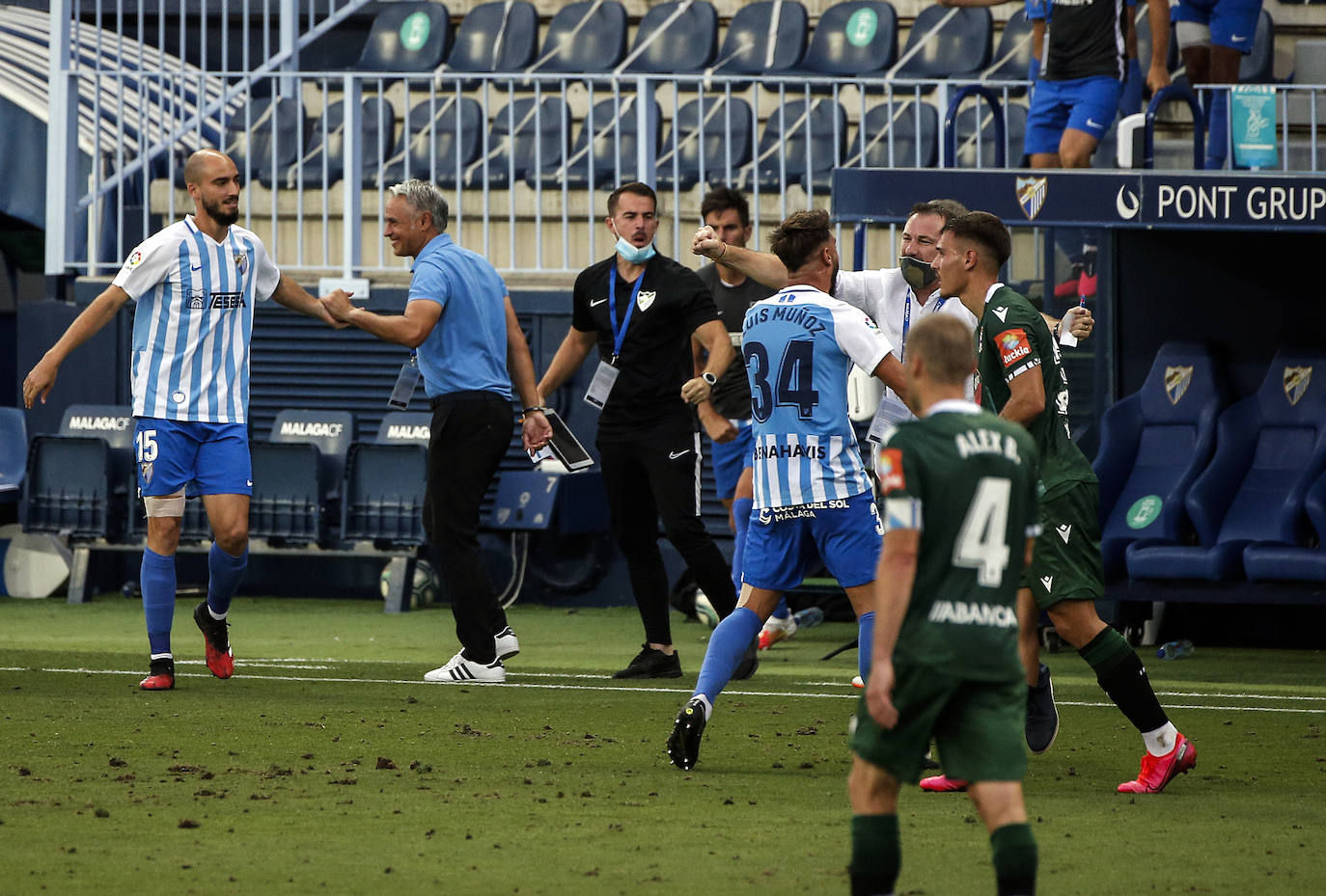 El Málaga logró una valiosa victoria en La Rosaleda