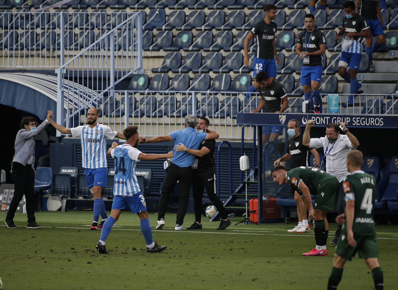 El Málaga logró una valiosa victoria en La Rosaleda