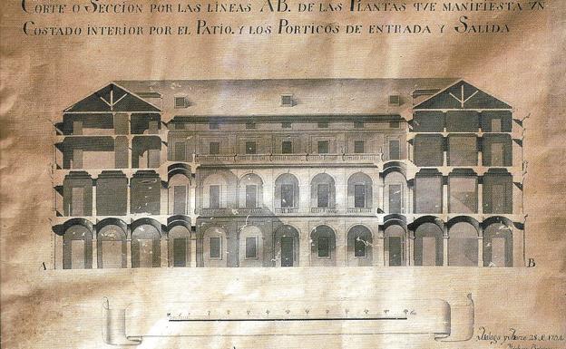 Sección del Palacio de la Aduana.