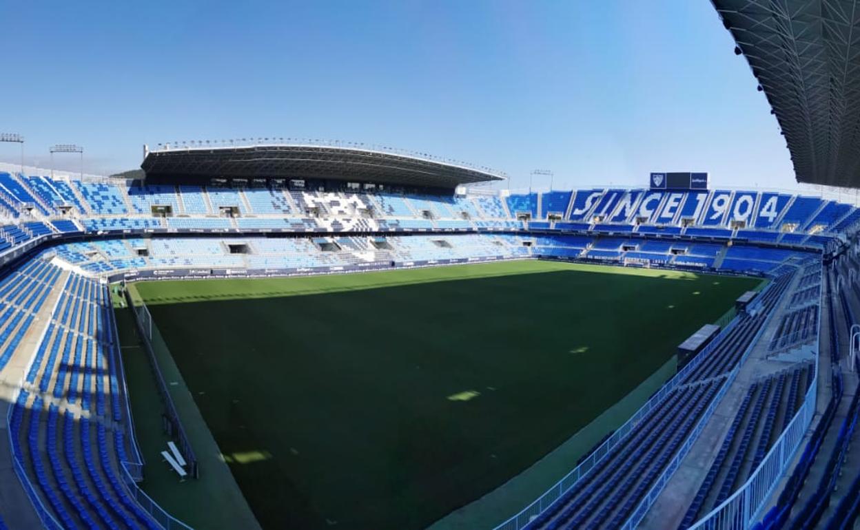 Estadio de La Rosaleda.