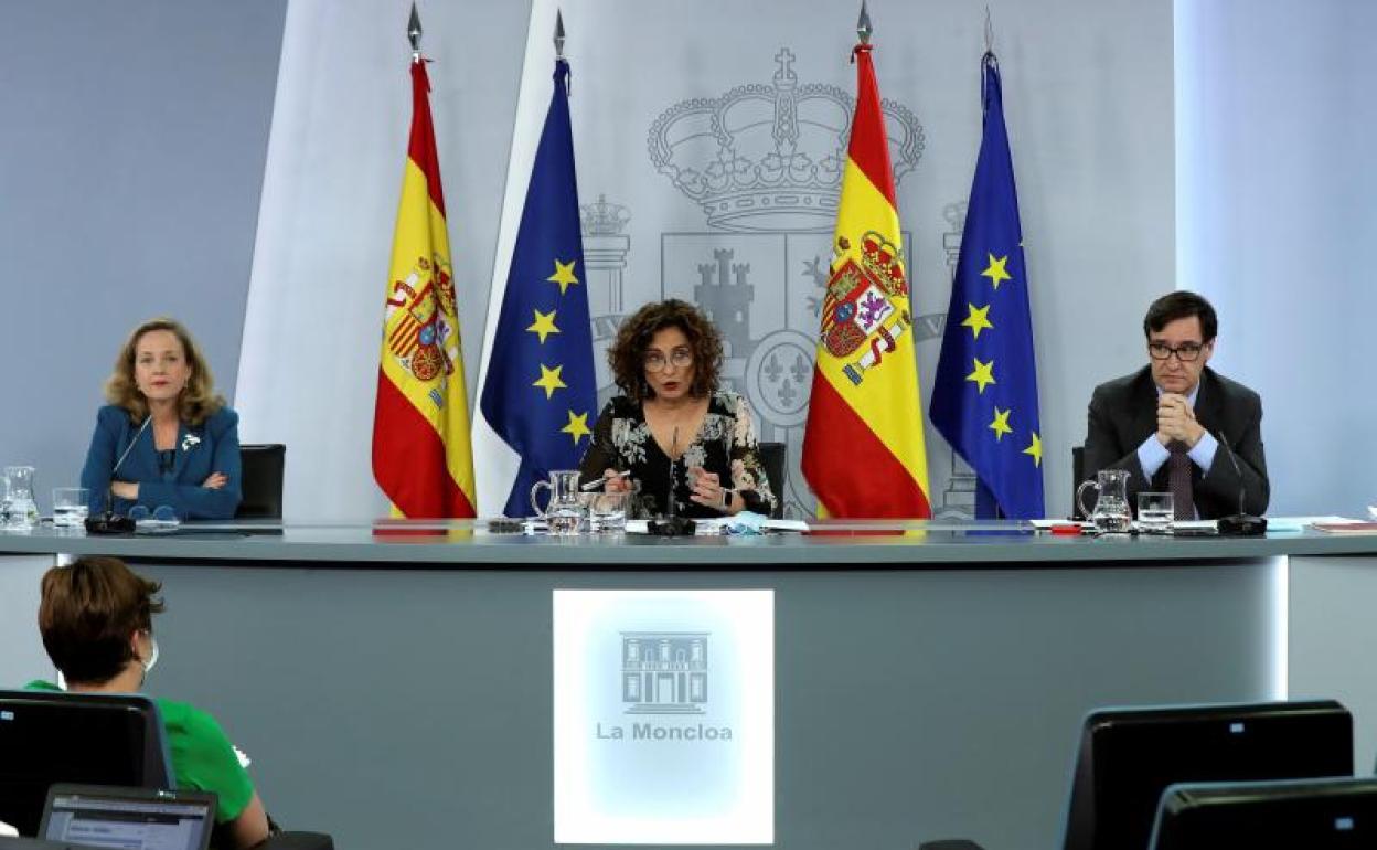 Rueda de prensa ofrecida este martes tras el Consejo de Ministros.