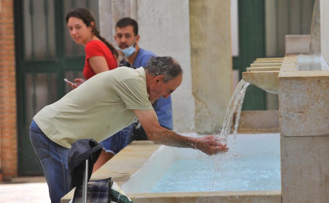 El calor fue asfixiante este domingo en Málaga. 