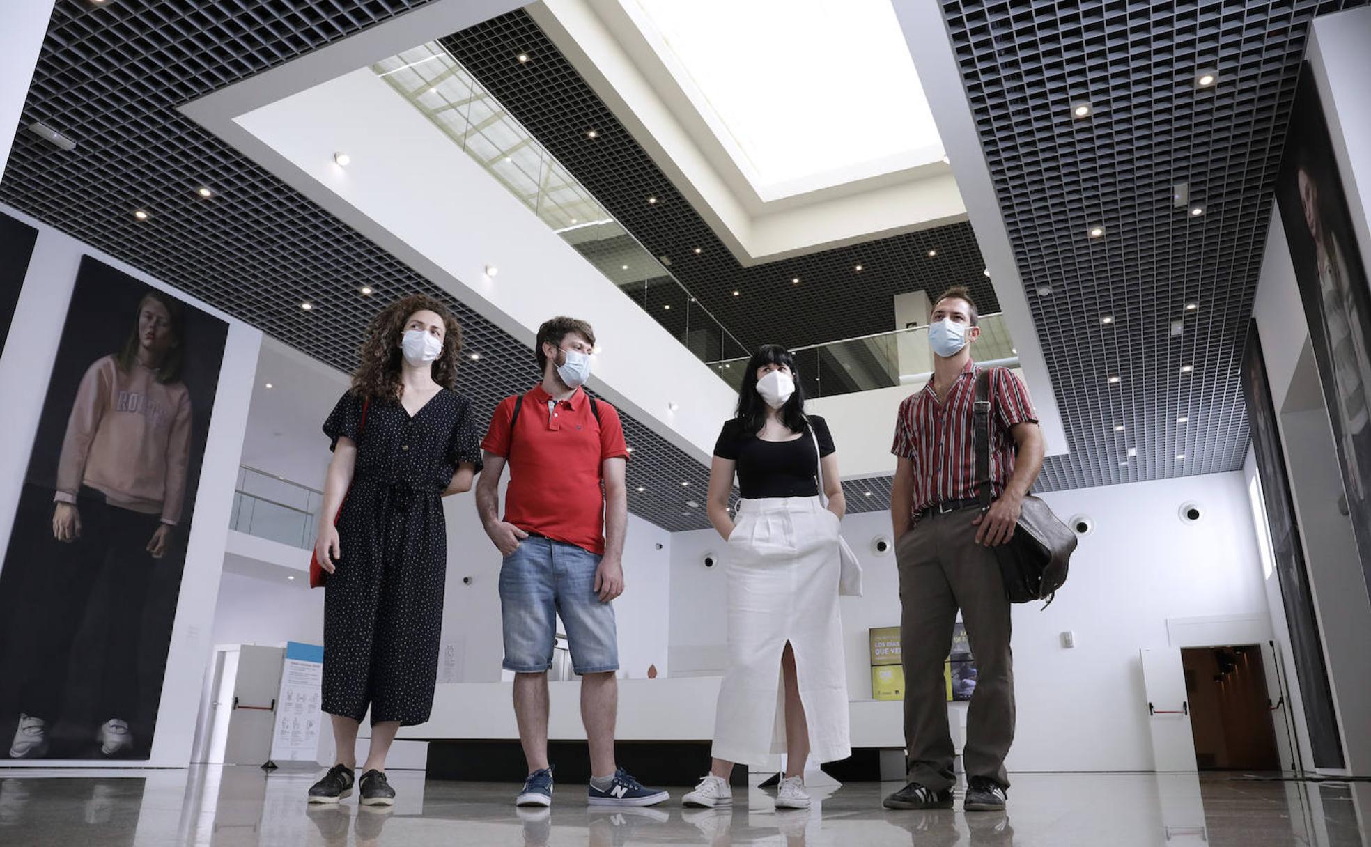 Luz Prado, Miguel Ángel Benjumea, Regina Pérez Castillo y Pablo Capitán, en el Museo Ruso.