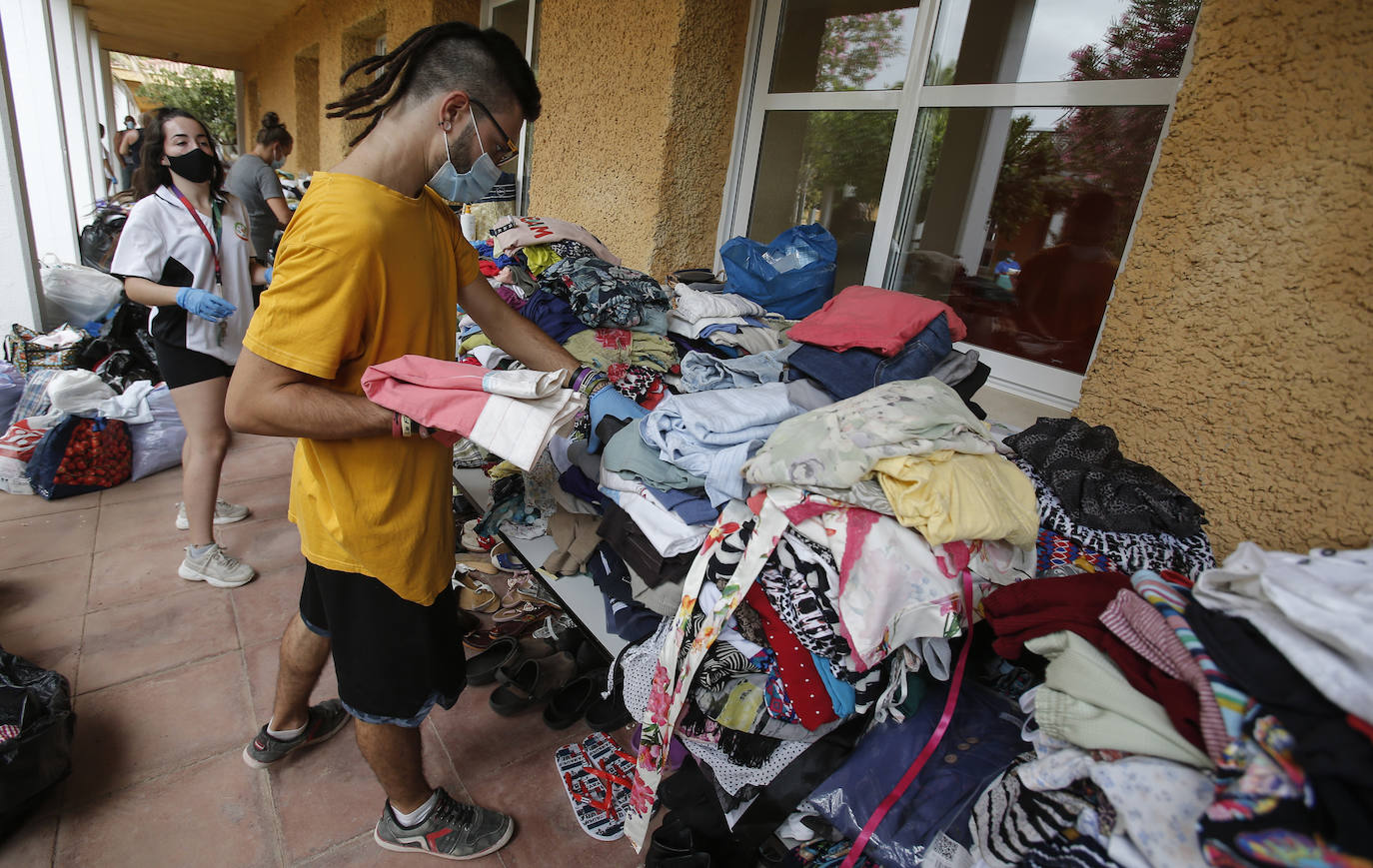 Mollina se vuelca con los más de 70 vecinos desalojados del camping Lazy Days Pueblo Fiesta, en el que 40 casas quedaron totalmente destruidas