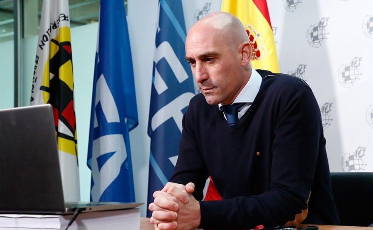 Luis Rubiales, presidente de la FEF.